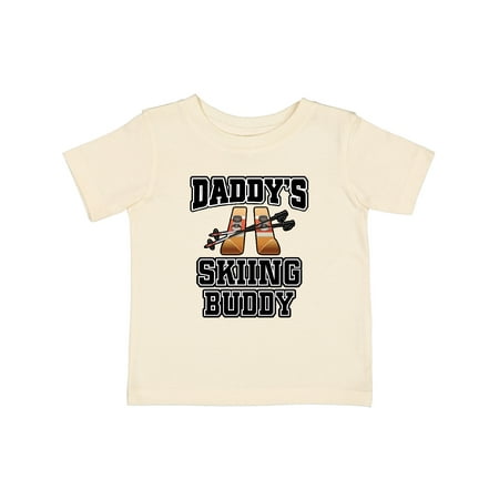 

Inktastic Daddys Skiing Buddy Kids Skis Gift Baby Boy or Baby Girl T-Shirt