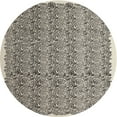 thumbnail image 1 of Ahgly Company Machine Washable Indoor Round Contemporary Gray Area Rugs, 8' Round, 1 of 7