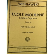 WIENIAWSKI - Escuela Moderna Op.10 para Violin (Galamian)