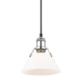 thumbnail image 2 of Orwell 1-Light Mini Pendant in Chrome with Opal Glass, 2 of 3