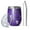 Halloween Purple Spider-2, variant on 12oz Stemless Wine Tumblers Halloween Purple Spider Web Pattern Vacuum Insulated Stainless Steel Travel Tumbler Cups Mug with Lid and Straw for Champaign,Cocktail,Beer with Cleaning Brush