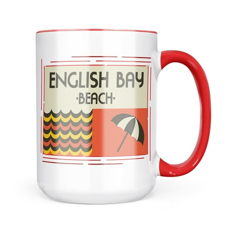 

Neonblond US Beaches Retro English Bay Beach Mug gift for Coffee Tea lovers