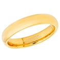 thumbnail image 3 of Jewelry Avalanche Yellow Gold IP Tungsten Wedding Ring - 4mm Domed Band for Mens & Womens, 3 of 5