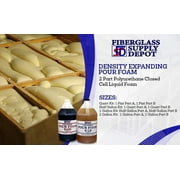 Fiberglass Supply Depot POLY2LBQK, Liquid Foam Polyurethane, Soundproofing and Filling Voids Industrial Sealant, 2 lb