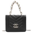 thumbnail image 1 of Bolso de mano para niña, de piel sintética, portátil, elegante, de moda, para la vida diaria, color negro, 1 of 5