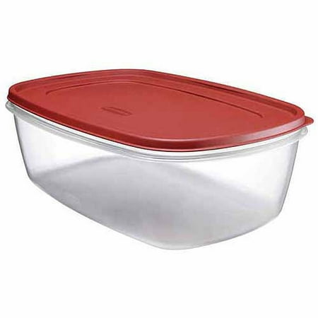 Rubbermaid 2.5 Cup Easy Find Lids Food Storage Container, Red
