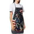thumbnail image 4 of Pofeuu Patriotic Bulldog Art Print Aprons with Pockets, Cute Aprons for Kitchen, Cooking, Server, Barber, Chef Apron, 4 of 7