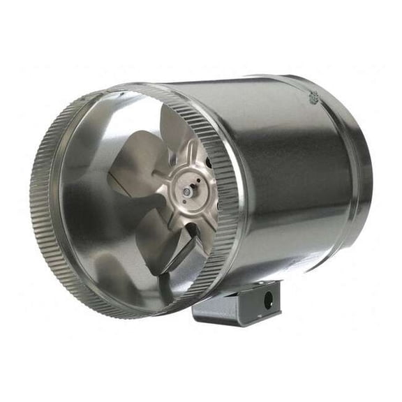 Tjernlund Products Steel 10"D,15.8"H,10"W Inline Duct Fan EF-10