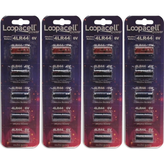 20 Loopacell 4LR44 / 476A / PX28A / A544 / K28A / L1325 6V Batteries