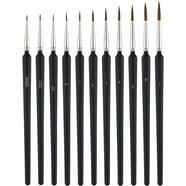 Kraze FX Round #3 Face Paint Brush – Synthetic Hair, Short Wood Handle, Professional Quality