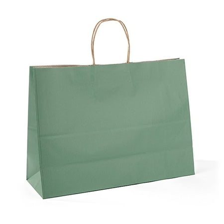 House Day Green Kraft Gift Paper Bags With Handles Ping Retail House Day Green Kraft Gift Paper Bags With Handles Ping Retail 16x6x12inches