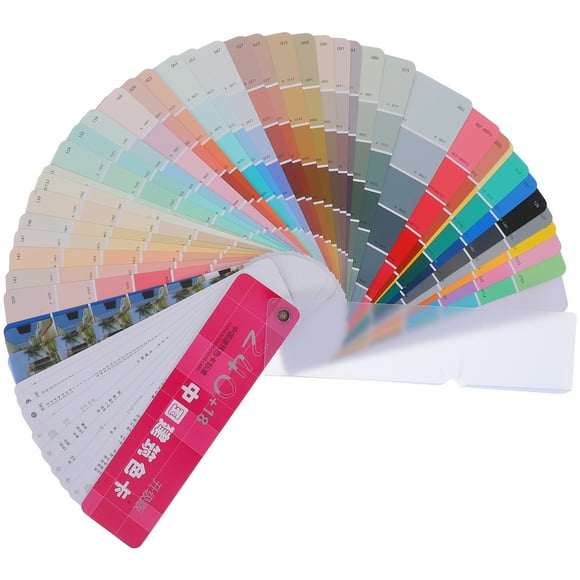 Milisten 1 Set of Paint Sample Standard Card with 258-Colors National Standard Paint Chips for Building Convenient Color Matching Tool for Painting Projects Bulk Paint Color Sample Cards