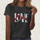 thumbnail image 1 of Fiudx Ofertas de La Semana Camiseta Estampada Informal y de Moda para Mujer con Cuello Redondo y Top de Manga Corta, 1 of 4