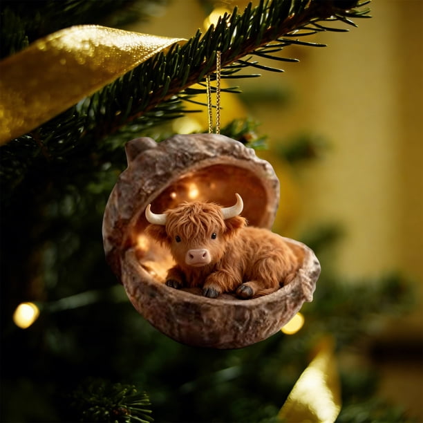 Adornos navideños Chopper de 8 cm con diseño de animales del bosque, para árbol de Navidad, regalo navideño, decoración colgante, decoración de jardín, decoración navideña y de Halloween.