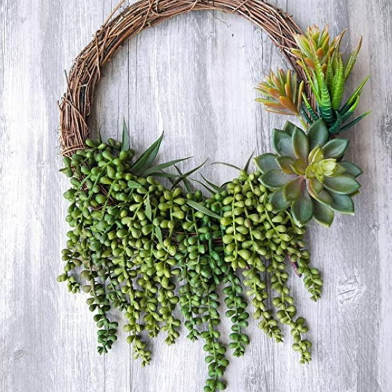 Primrue Artificial Succulents Hanging Faux Plants Fake String of Pearls &  Reviews