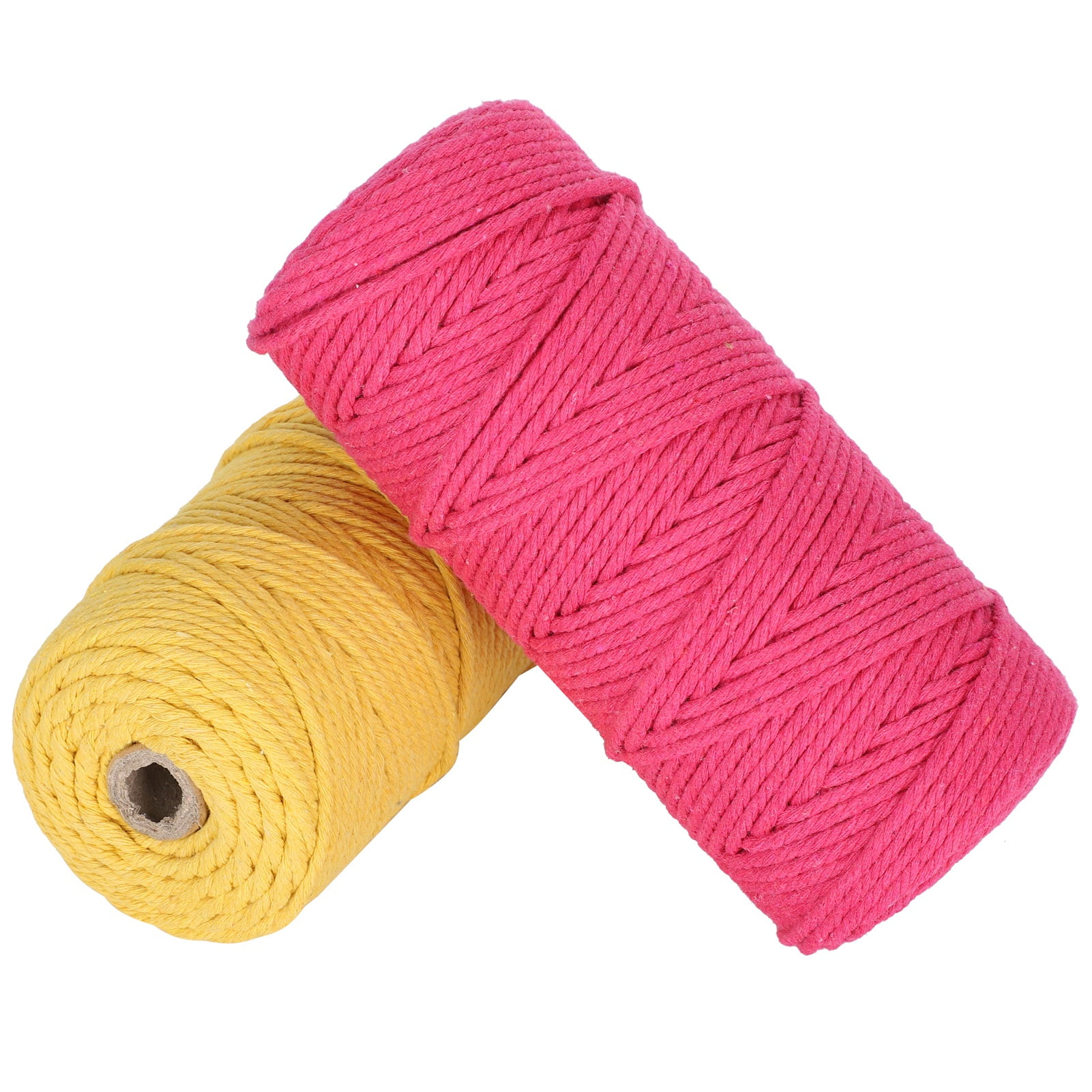 Noarlalf Knitting Needles 100m Cotton Crafts Rope Long/100Yard Cord String Macrame Home Textiles Knitting Machines, Women's, Size: One size, Pink