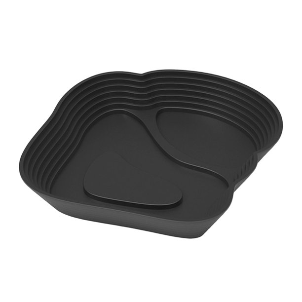 Comedero para reptiles, piscina con accesorio para terrario de tortugas y fácil de instalar. negro