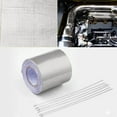 thumbnail image 6 of Qonioi High-Temperature Aluminum Foil Tape, Heat Insulating Reflective Tape for Exhaust Pipe Range Hood, Silvery Metal Adhesive for HVAC Plumbing, Thermal Insulation Tape, 6 of 6