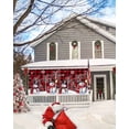 thumbnail image 5 of Garage Door Banner Cover 7 x 8 ft, Red Plaid Christmas Hat Snowman Christmas Garage Door Decorations Holiday Christmas Backdrop Decor for Winter New Year Xmas Party, 5 of 6