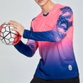 thumbnail image 3 of inhzoy Kids Youth Padded Goalkeeper Jersey Football Long Sleeve Goalie Shirts Hot Pink 14-15, 3 of 5