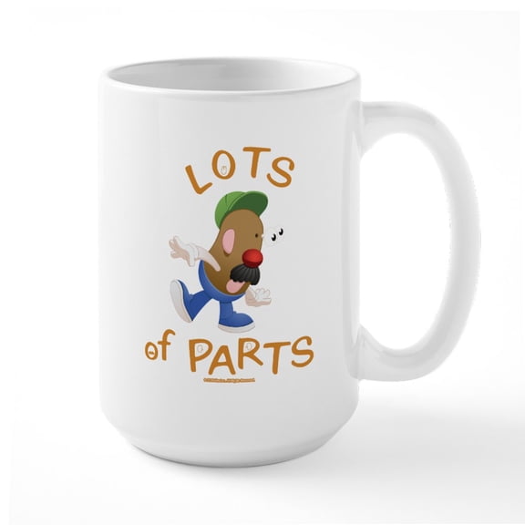 CafePress - Mr. Potato Head Lots Of P - 15 oz Ceramic Large White Novelty Mug