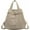 Beige, variant on Tote Bag Women Men Dumpling Sling Crossbody Bag Nylon Crescent Bag Hobo Shoulder Handbag for Sport Gym Travel
