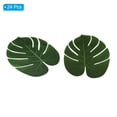 thumbnail image 3 of Uxcell 14" Green Palm Leaves, 24 Pack Artificial Palm Leaves Faux Palm Fronds Fake Palm Leaf Tree Leaves, Style 16, 3 of 6