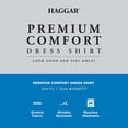thumbnail image 4 of Men's Haggar® Premium Comfort Slim Fit Wrinkle Resistant Dress Shirt Color: White Small Pattern Size: 16.5-32/33, 4 of 4