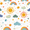 Rainbows Pattern, variant on FORMRS Boys Rash Guard with Short Sleeves UPF 50+ Swim Shirts Sizes 3-12T, Baseballs Pattern
