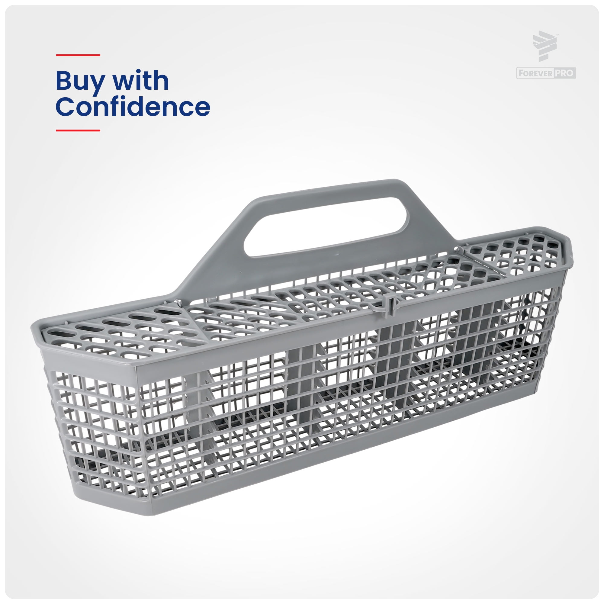 ForeverPRO WD28X10128 Dishwasher Silverware Basket for GE Dishwasher WD28X10127 WD28X10131 WD28X10132 WD28X10236