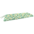 thumbnail image 6 of Jordan Manufacturing 57" x 18.75" Daphne Iceberg Aqua Floral Rectangular Outdoor Settee Swing Bench Cushion with Ties, 6 of 10