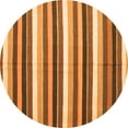 thumbnail image 1 of Ahgly Company Indoor Round Abstract Orange Contemporary Area Rugs, 7' Round, 1 of 1