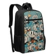 thumbnail image 2 of Cuphead Mugman Backpack Shoulders Daypack Student School Bag Satchel Bookbag Outdoor Casual Laptop Rucksack Knapsack 17 inch, 2 of 6