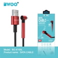 thumbnail image 4 of BWOO - 1 Meter USB to USB Type-C Cable, Braided Nylon and Aluminum Alloy Shell, Red, 4 of 4