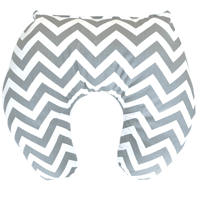 Ara Enfants - Zigzag/Chevron Gris et Blanc - Oreiller d'Allaitement