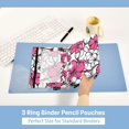 thumbnail image 5 of ALAZA 2 Pack Pencil Pouch Elegant Flowers-r3 Pencil Case for 3 Ring Binder Clear Window Pencil Bag Organizers, 5 of 6