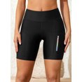 thumbnail image 6 of Charmo Womens Swim Shorts High Waist Swimsuits Shorts Swim Short with Pockets, 6 of 6
