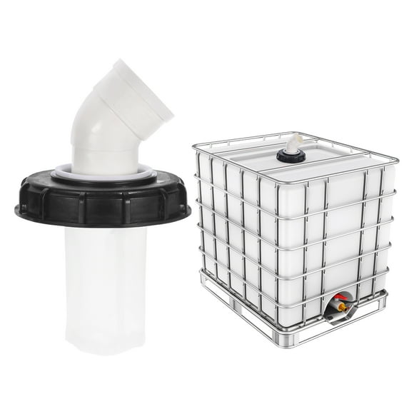 Cubierta de filtro de tapa IBC de 163 mm de Uxcell para tanque de agua de lluvia de 45 grados con filtro de nylon lavable