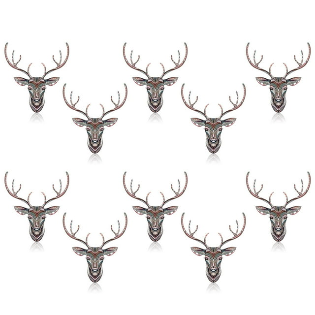 QualitChoice 10 Pieces 3D Animal Heat Transfer Paper Patterns T-Shirt Clothes Decorative Stickers DIY Crafting Sewing Accessories Type 2 1Set
