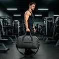 thumbnail image 7 of Travel Bag with Pocket for Women Men, Large Foldable Waterproof Weekender Gym Bag for Traveling Swimming Yoga Sports Activity, Carry On Overnight Tote for Travel Storage, 7 of 7