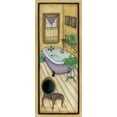 thumbnail image 2 of Lewis, Kim 8x14 Gold Ornate Wood Framed with Double Matting Museum Art Print Titled - Purple Tub, 2 of 4