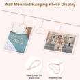 thumbnail image 3 of Wall Hanging Photo Display Cable Wire Rod with 12 Heart Clips, 5Ft Hanging Picture Frames Collage Rose Gold, 3 of 6