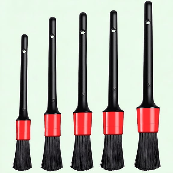 LAMIRO Car Detailing Brush Set, Ultra-soft Brushes for Interior and Exterior Cleaning, Dry Wash