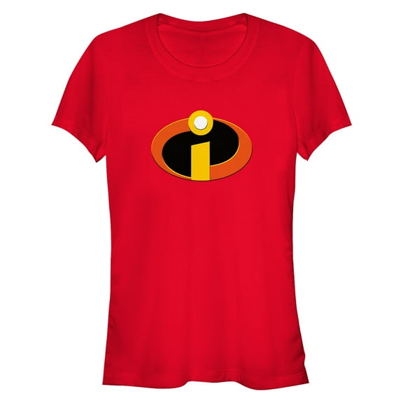 Junior's The Incredibles Classic Logo Graphic Tee Red Medium