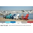 thumbnail image 4 of LuXeo Marina Red Poly Outdoor Patio Adirondack Chair and Table Set, 4 of 17