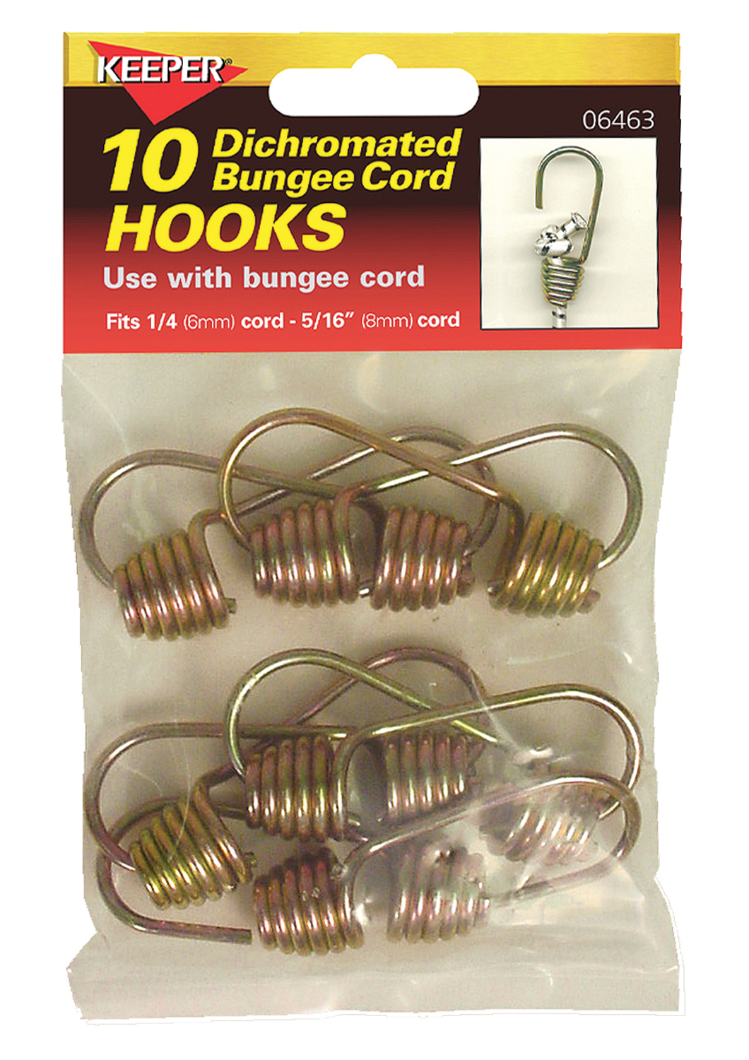 HOOKS 6MM 1/4" 10PK