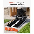 thumbnail image 3 of KFFKFF Portable 5FT Folding Aluminum Wheelchair Ramp, Non-Slip Surface, 800 lbs Capacity, Ideal for Home Steps, Stairs, Entryways, Door Thresholds, Scooters, and Curbs, 3 of 9