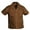 Brown, variant on Gravity Threads Guayabera Shirt For Boys Cuban Short Sleeve Kids Shirts Charcoal Small