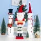 thumbnail image 5 of Cascanueces De Muñeco De Nieve De Papá Noel De Navidad, Soldado De Cascanueces De Madera, Decoración De Mesa De Navidad, Decoración Festiva Tradicional Para El Hogar Minnieouse HA043983-03, 5 of 6