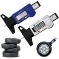 thumbnail image 1 of OUSITAID Manomètre Numérique avec Grand Écran LCD Outil de Mesure de Profondeur de Bande de Roulement Réutilisable 0-25,4 Mm Outil Professionnel pour Voiture, Bleu, 1 of 9